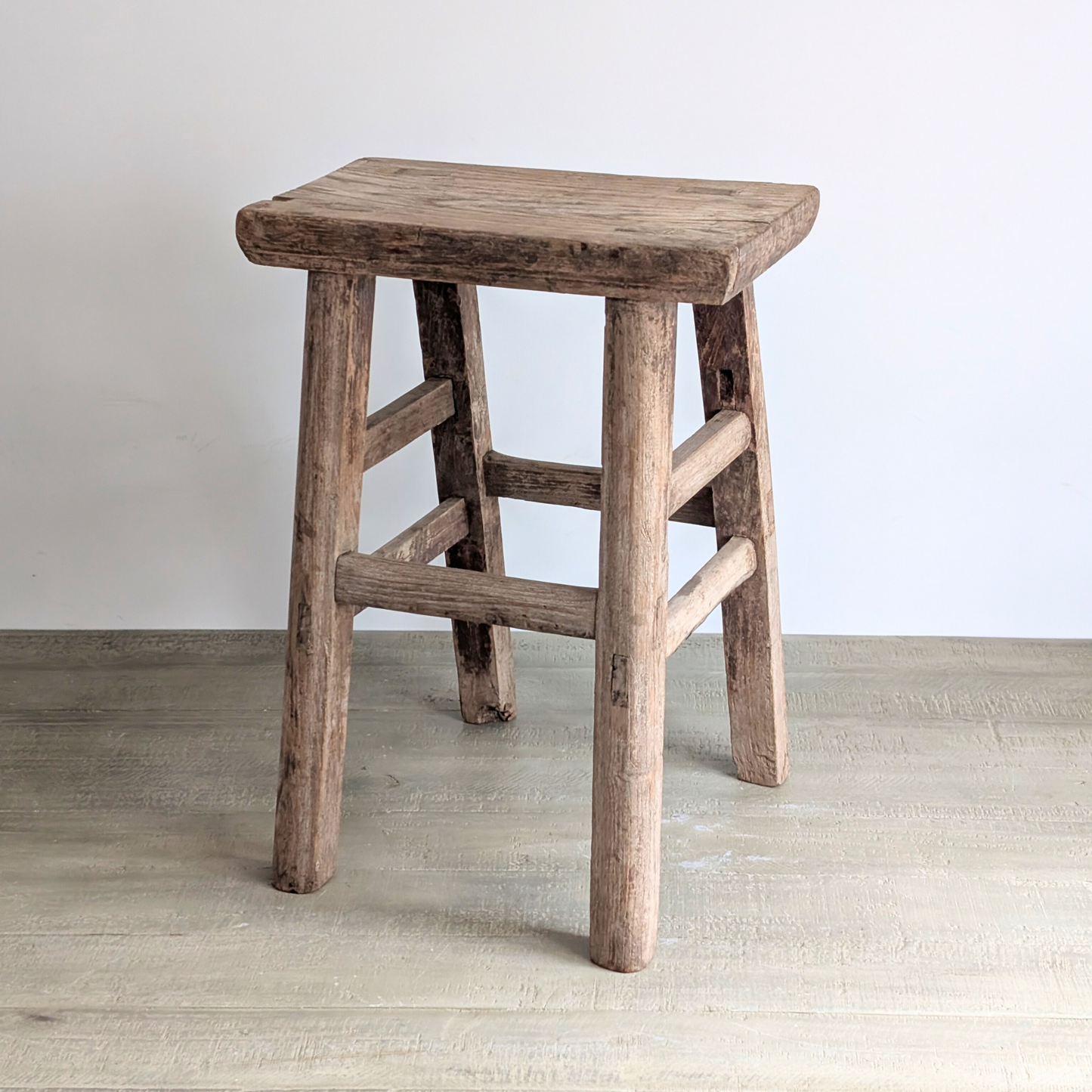 Large Reclaimed Milking Stool 2