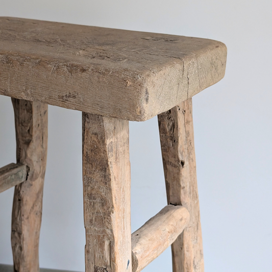 Large Reclaimed Milking Stool 4