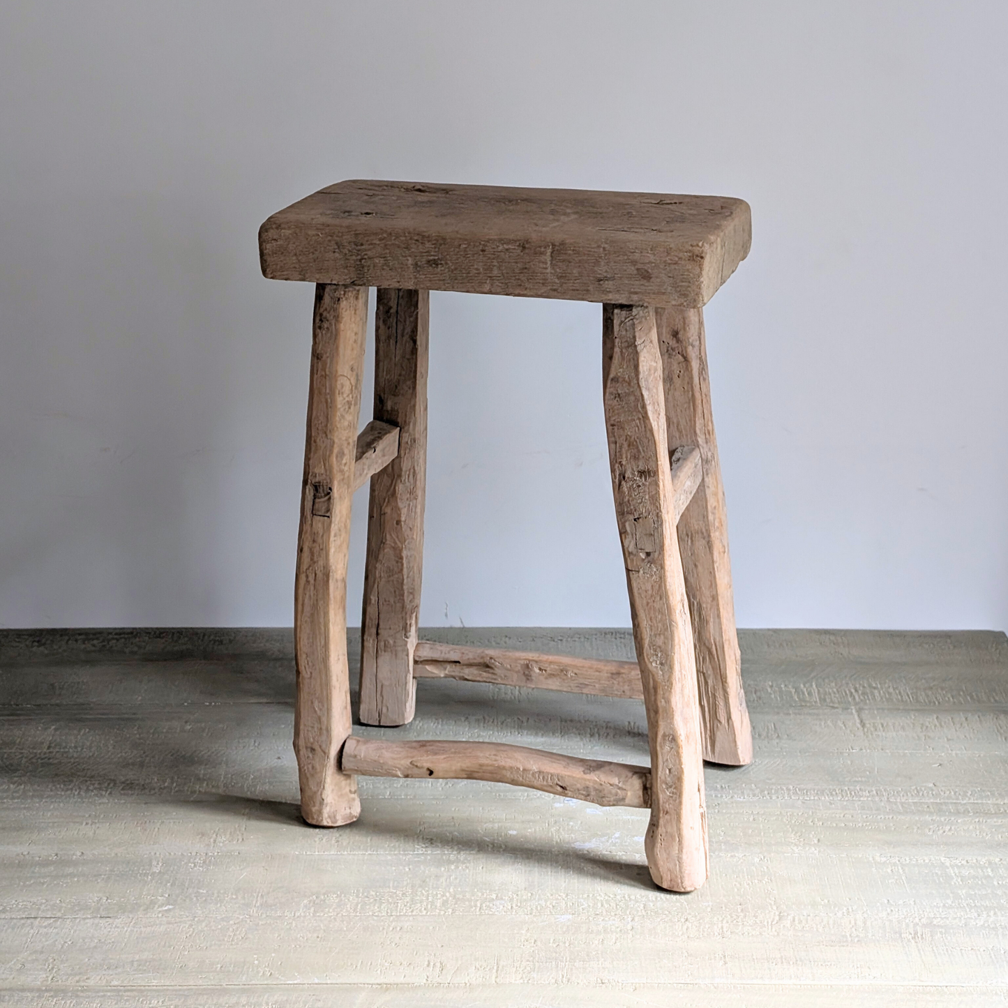 Large Reclaimed Milking Stool 4