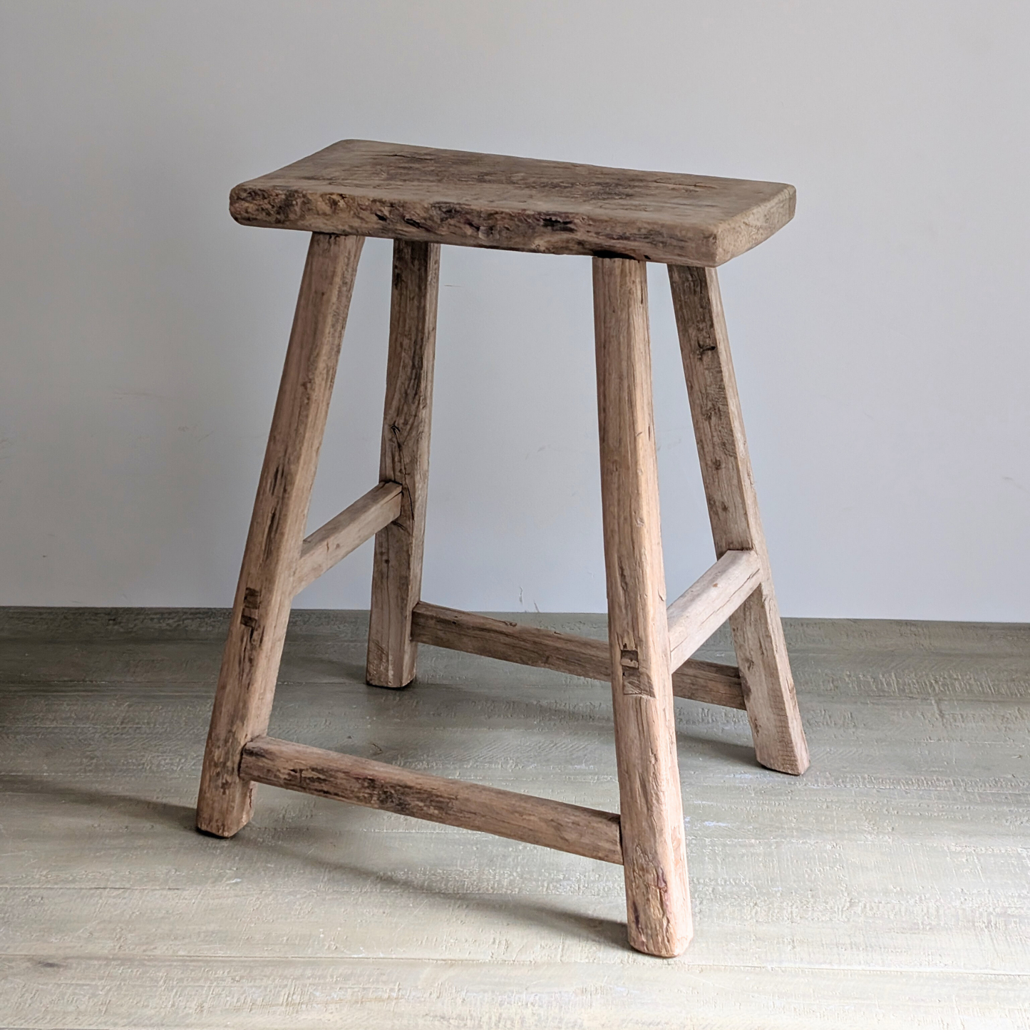 Large Reclaimed Milking Stool 7