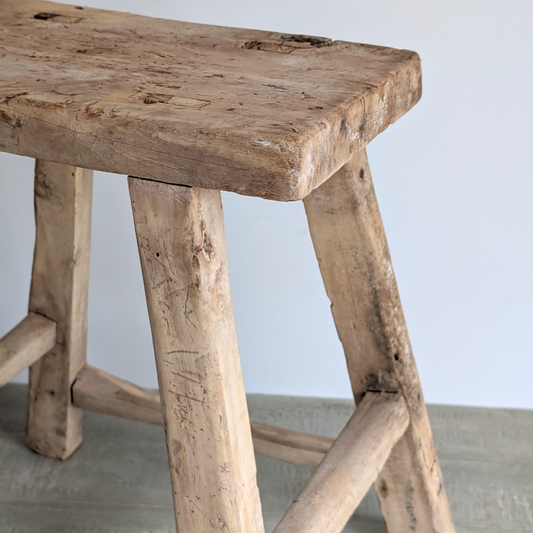 Large Reclaimed Milking Stool 9