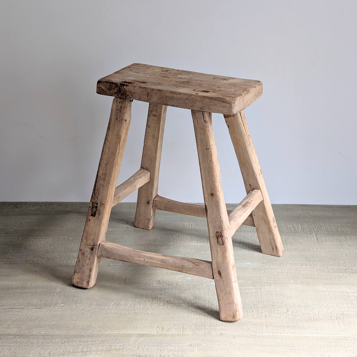 Large Reclaimed Milking Stool 9