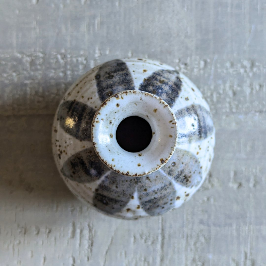 Footed Studio Pottery Bud Vase - Maker Home