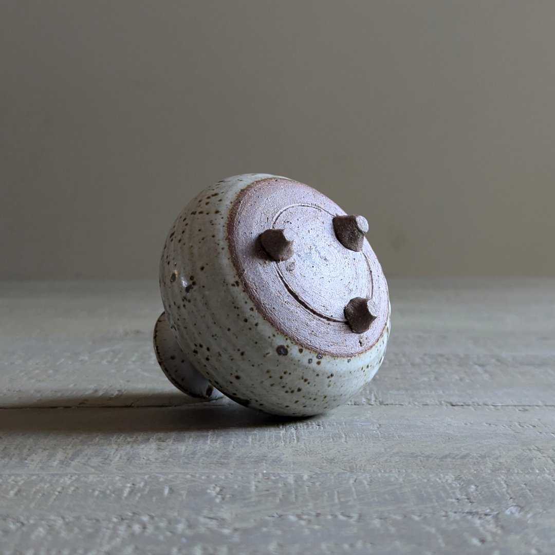 Footed Studio Pottery Bud Vase - Maker Home