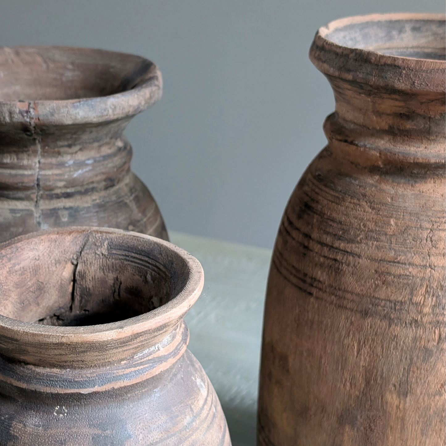 Nepalese Curd Vases