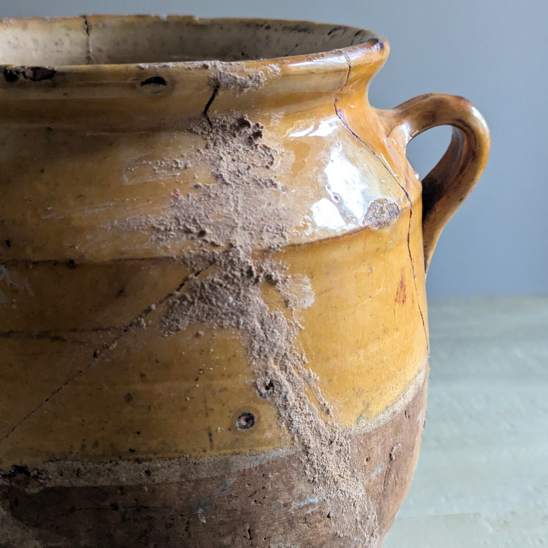 Medium Yellow Confit Pot