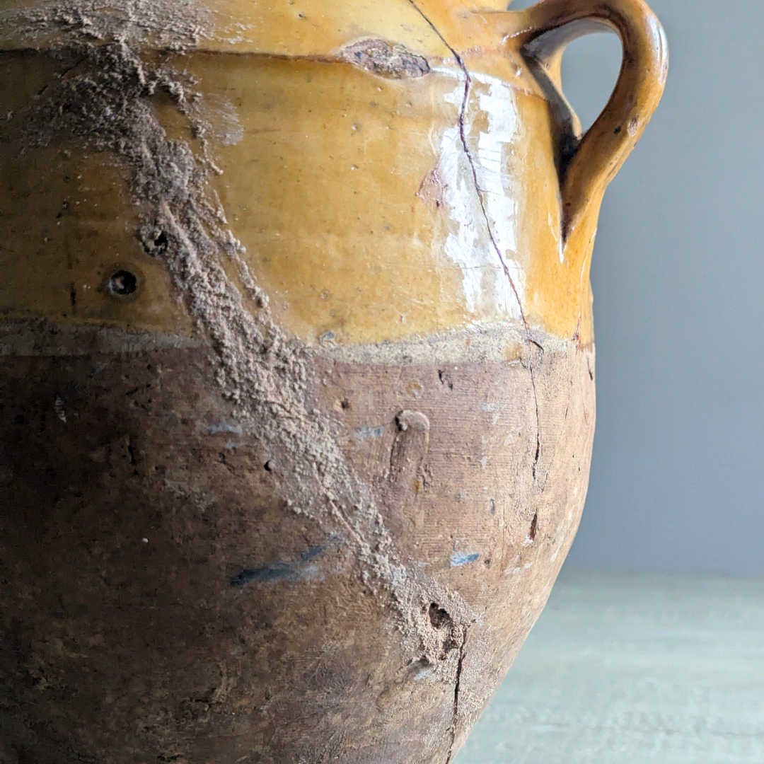 Medium Yellow Confit Pot
