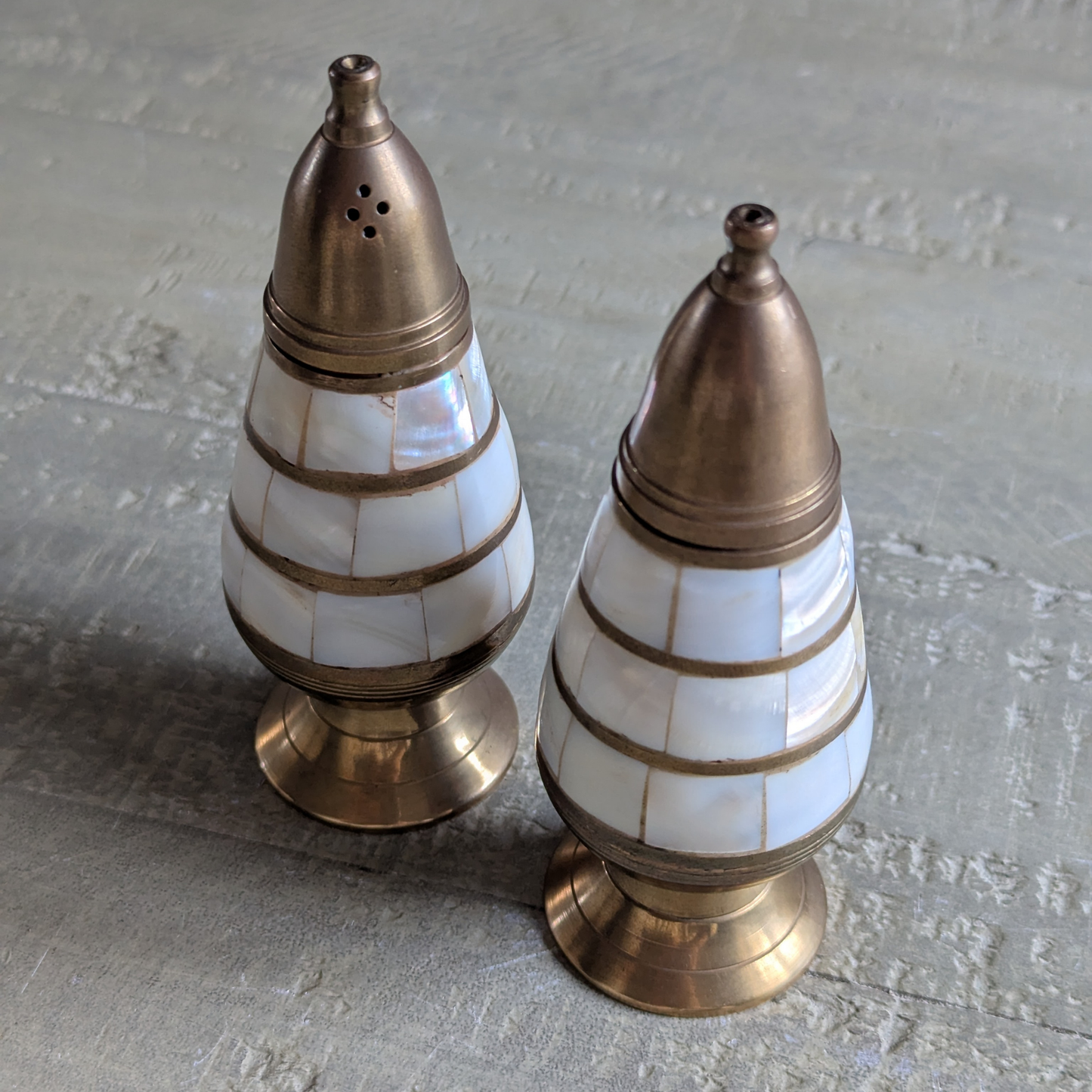 Brass Salt & Pepper Shakers