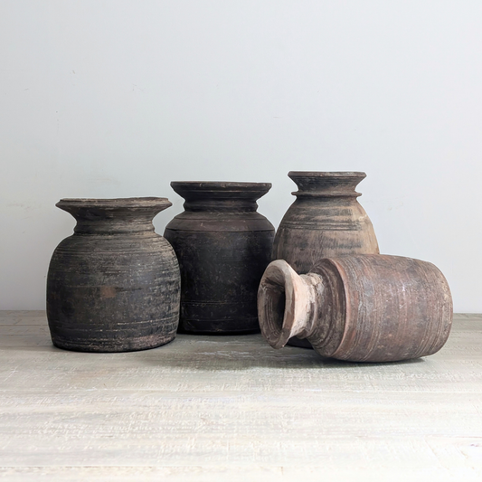 Nepalese Curd Vases