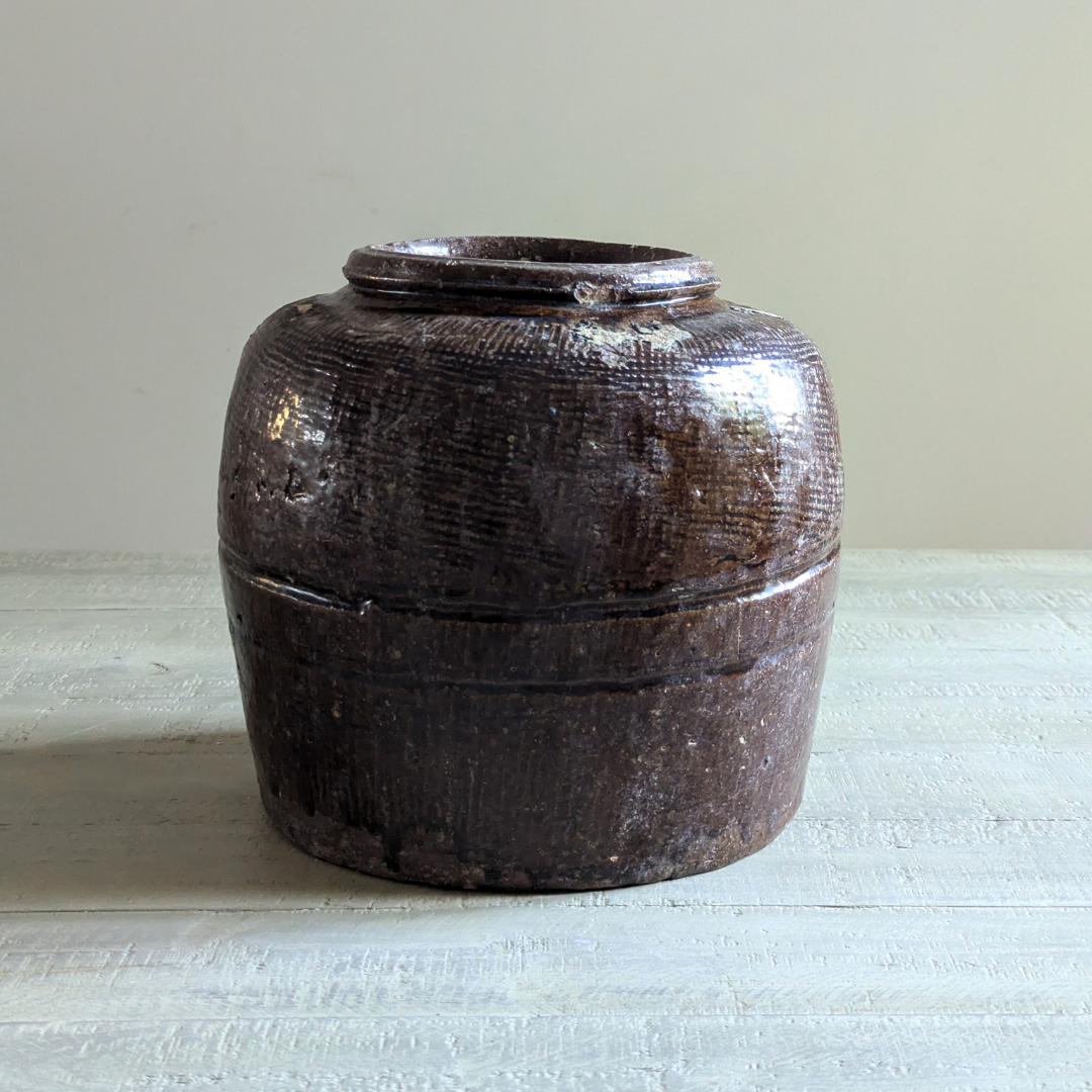 Dark Brown Chinese Rice Wine Pot