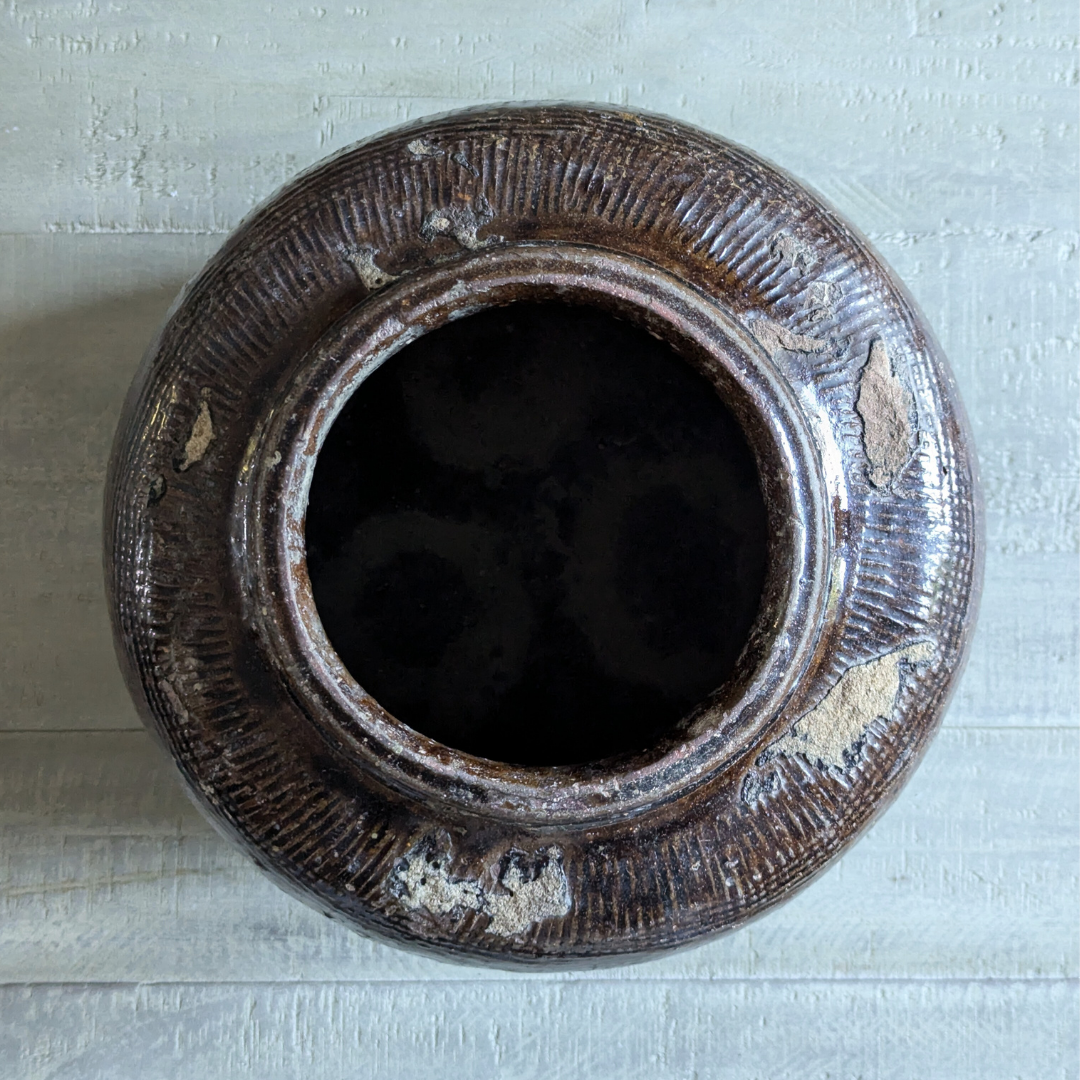 Dark Brown Chinese Rice Wine Pot