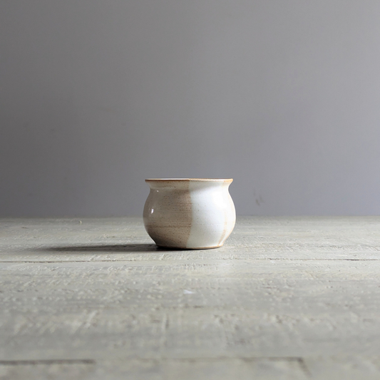Small Cream Matchstick Pot