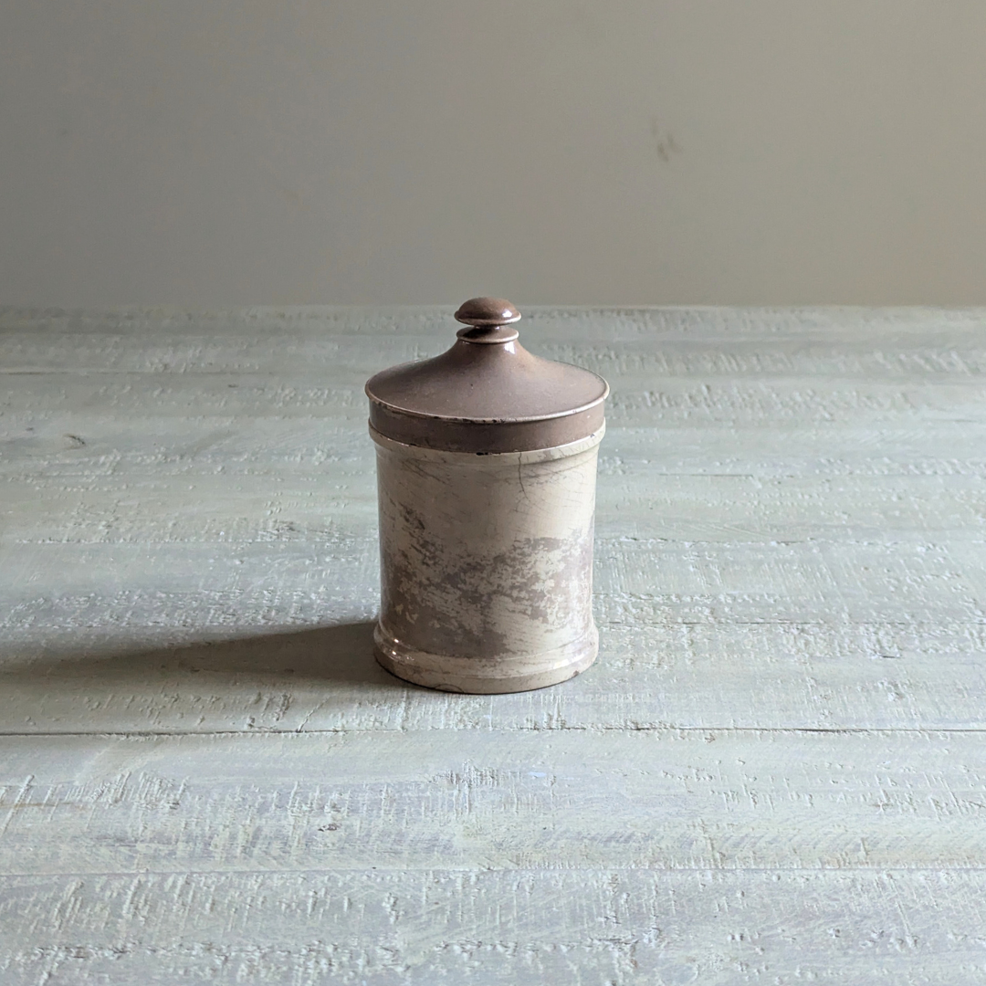 Lidded Grey Canister