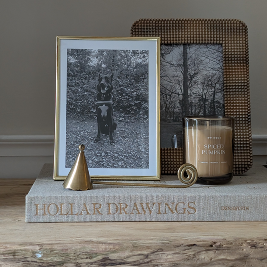 Curly Brass Candle Snuffer