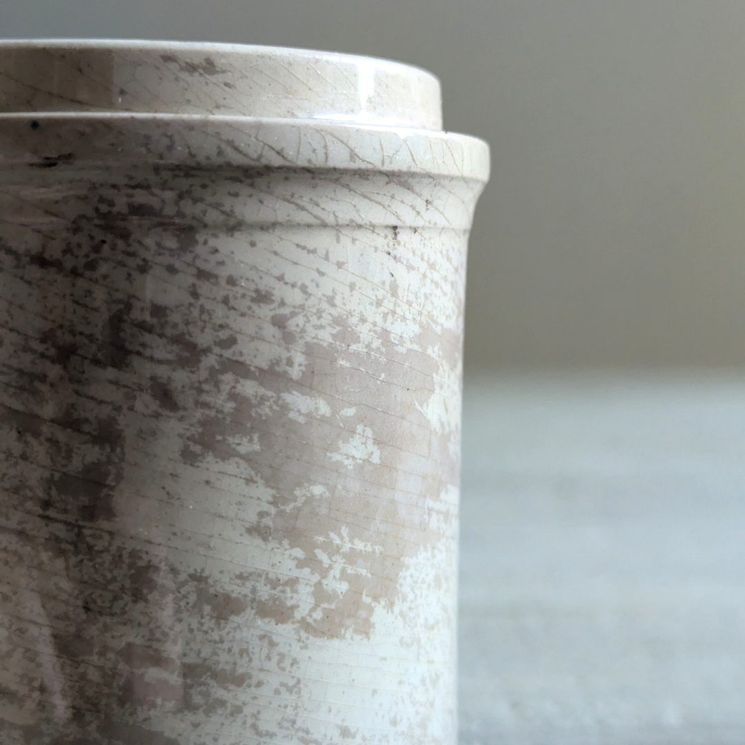 Lidded Grey Canister