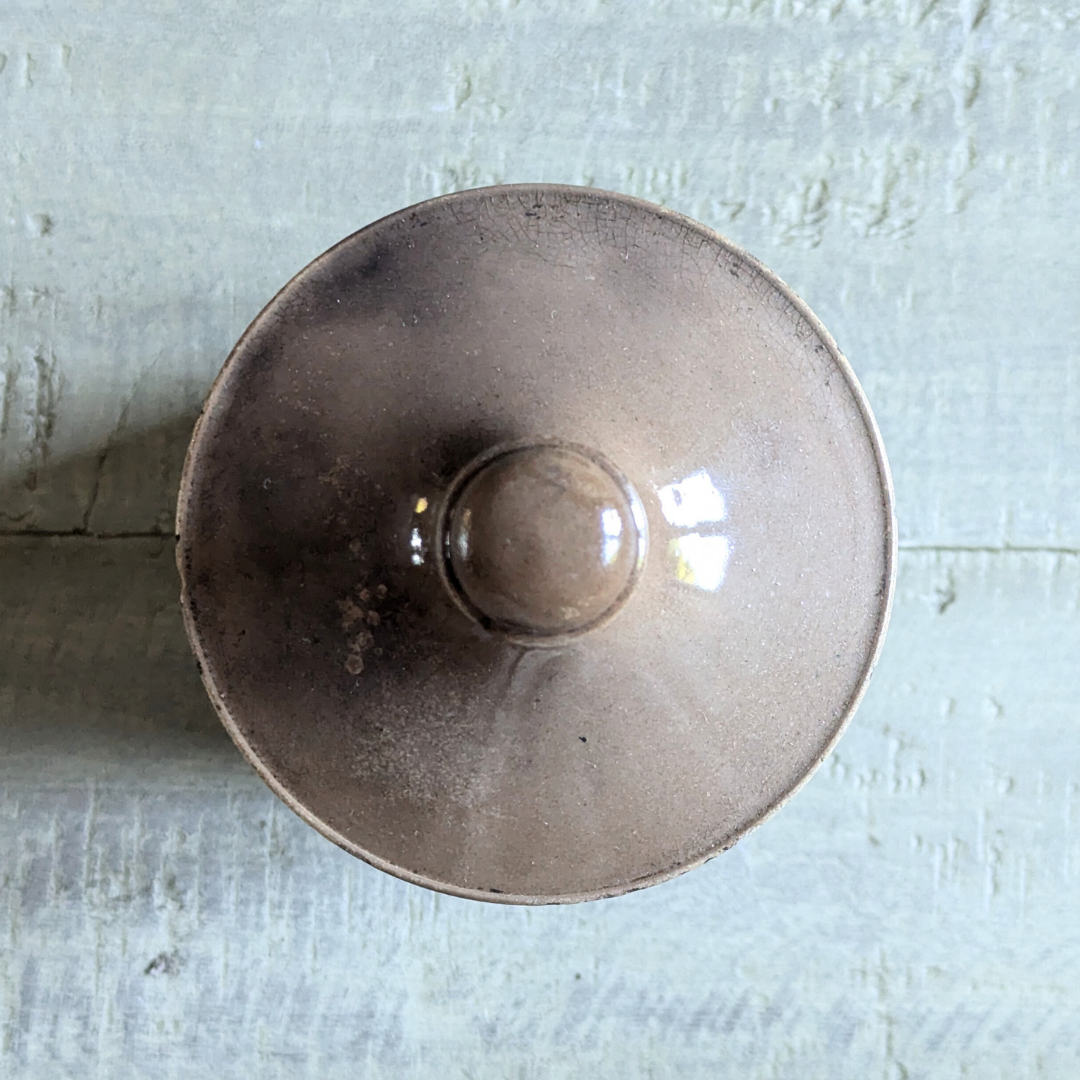 Lidded Grey Canister