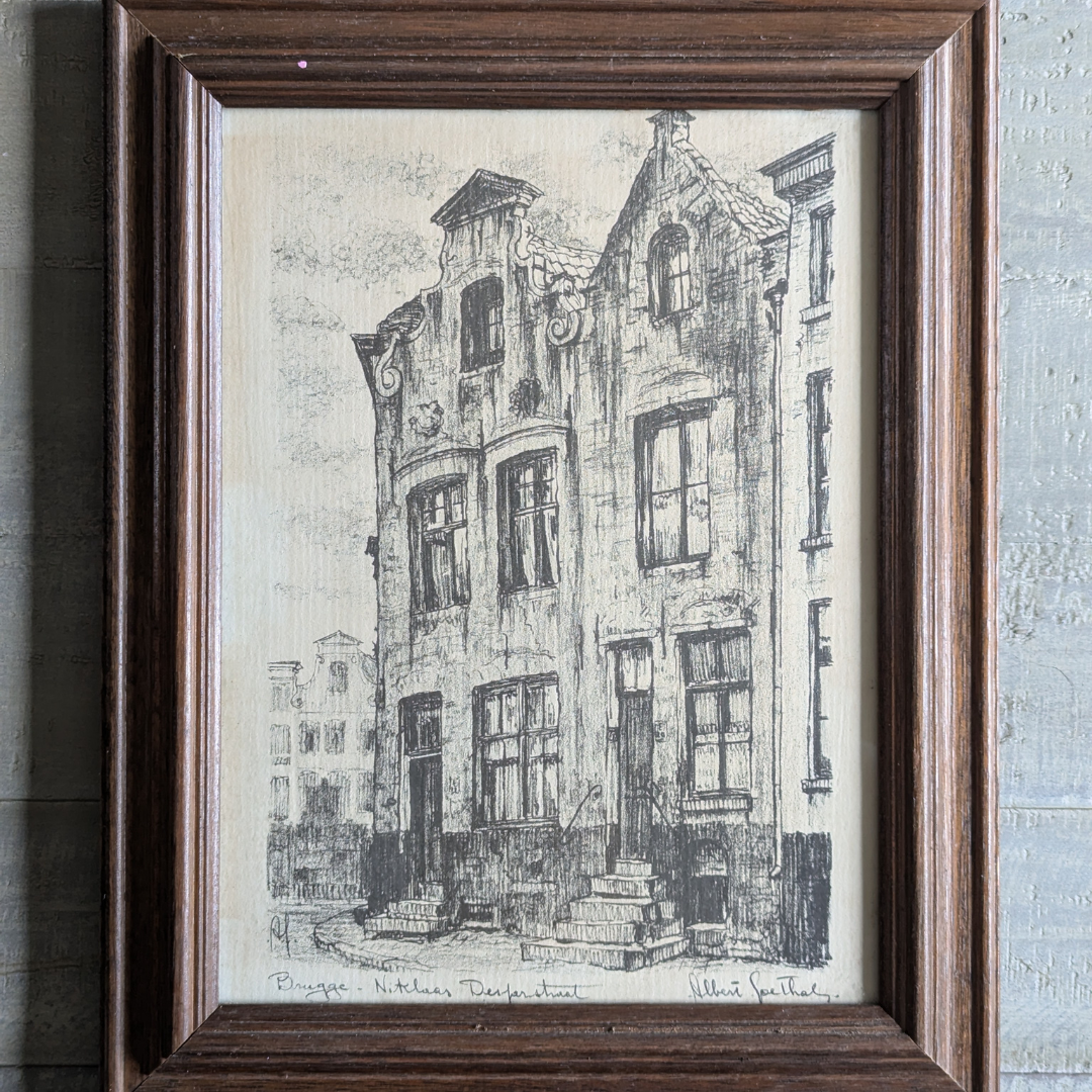 Small Framed Brugge Sketches