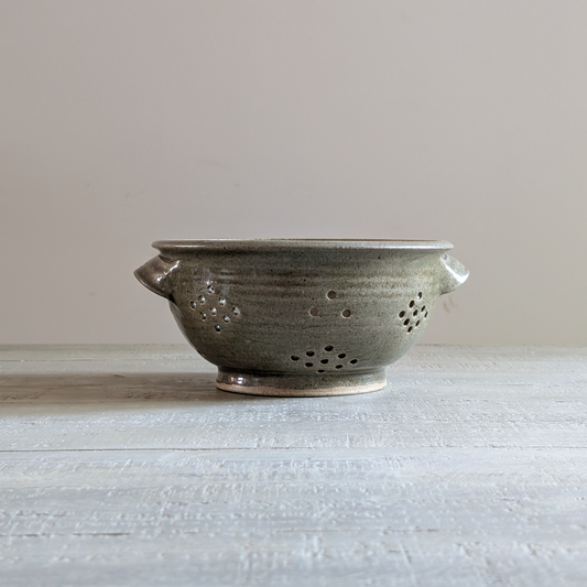 Green Studio Pottery Colander