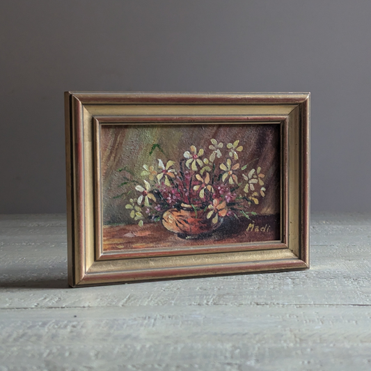 Framed Floral Painting