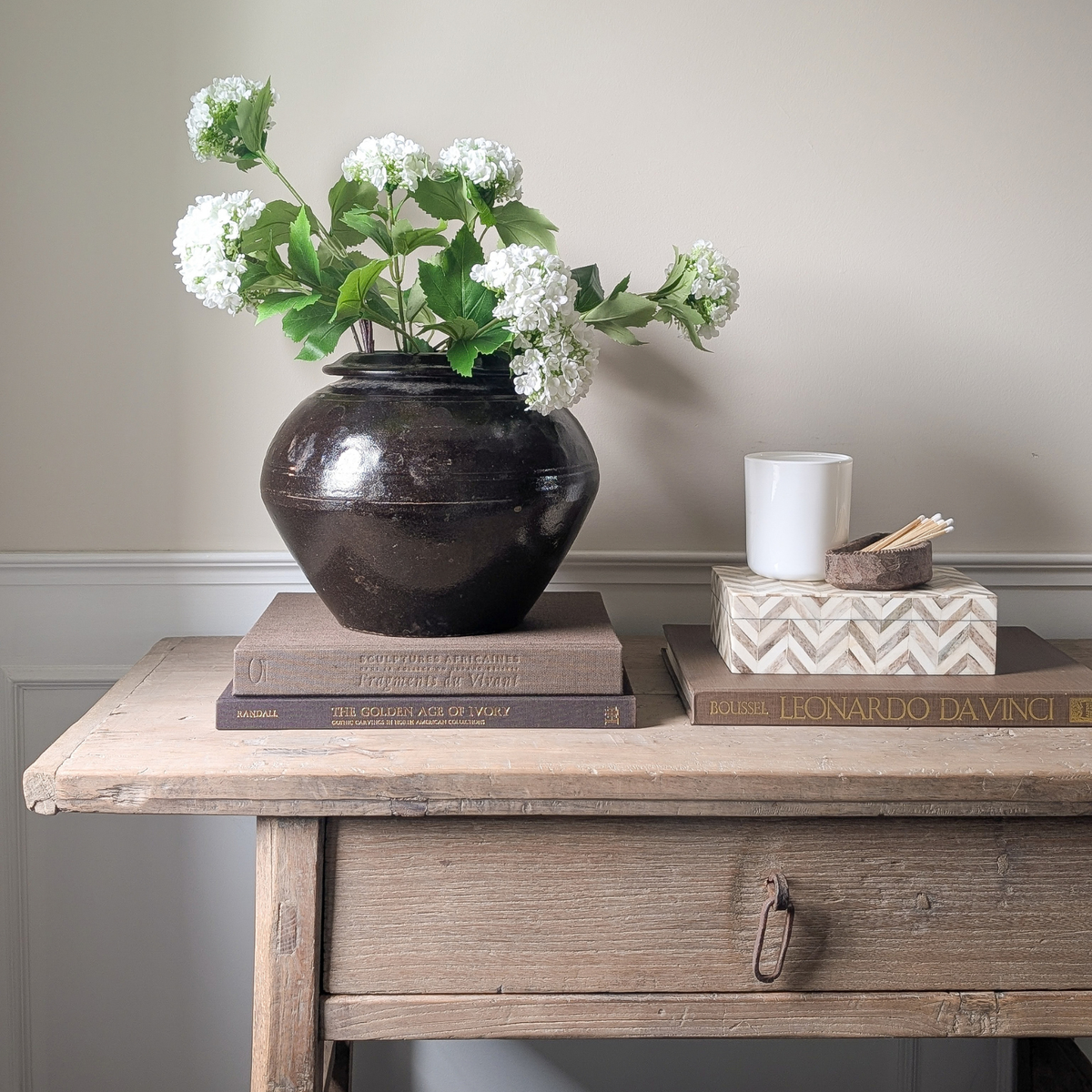 Chinese Black Glazed Storage Jar