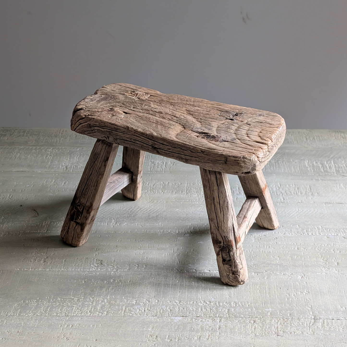 Reclaimed Wood Milking Stools