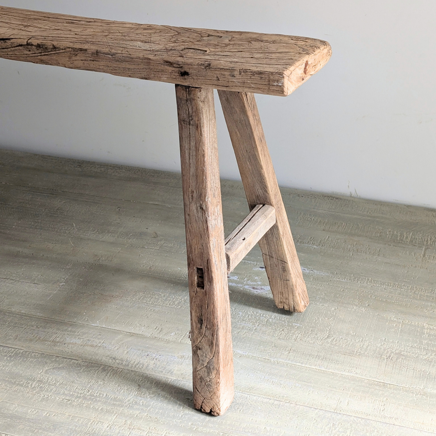 Reclaimed Elm Pig Bench 2