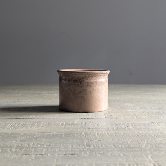 Small Brown French Mottled Pot