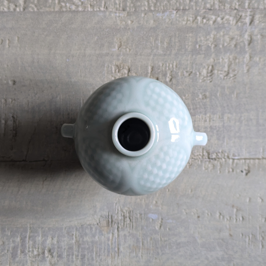 Pale Blue Porcelain Matchstick Pot