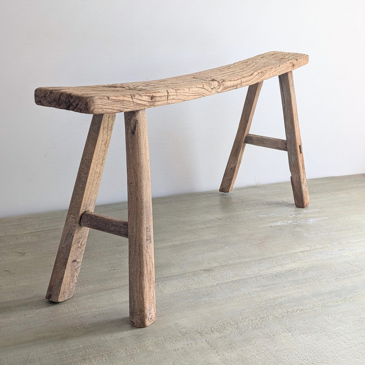 Reclaimed Elm Pig Bench 2