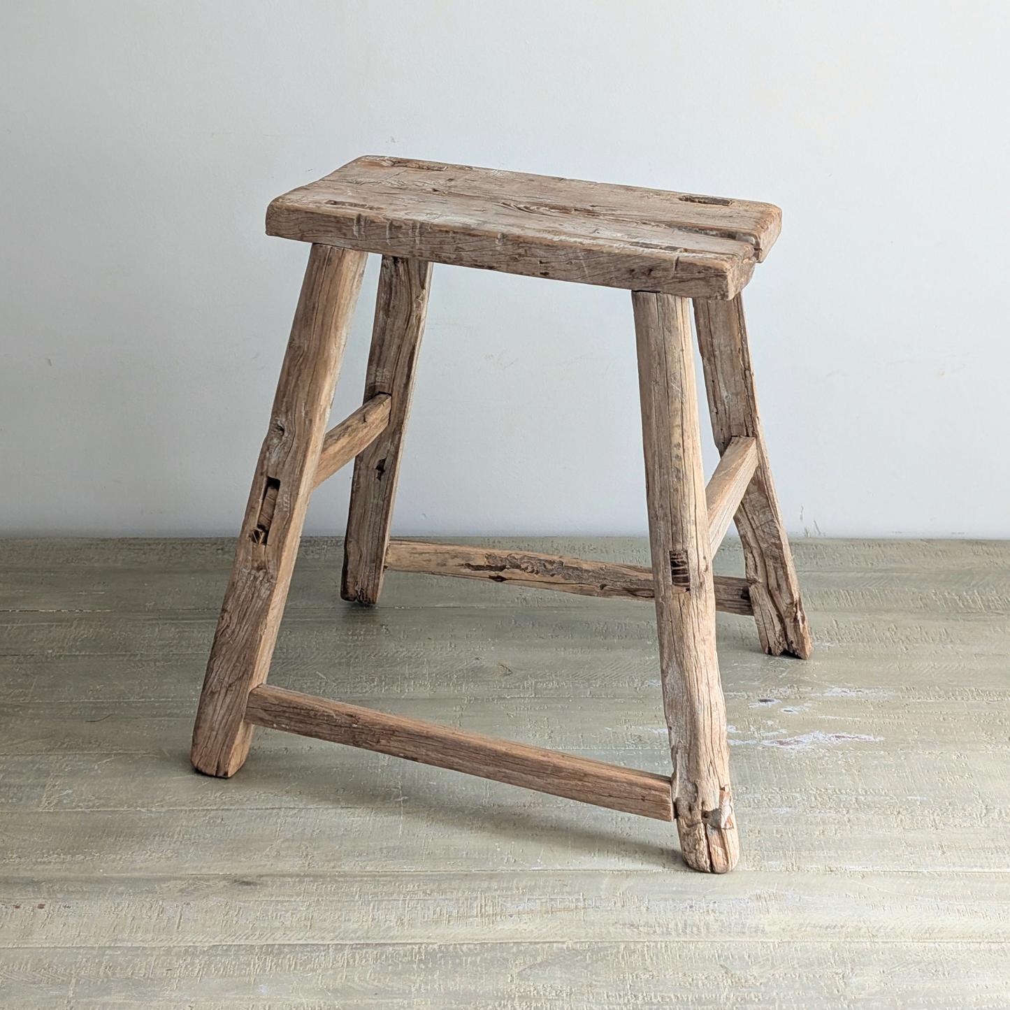 Large Reclaimed Milking Stool 1
