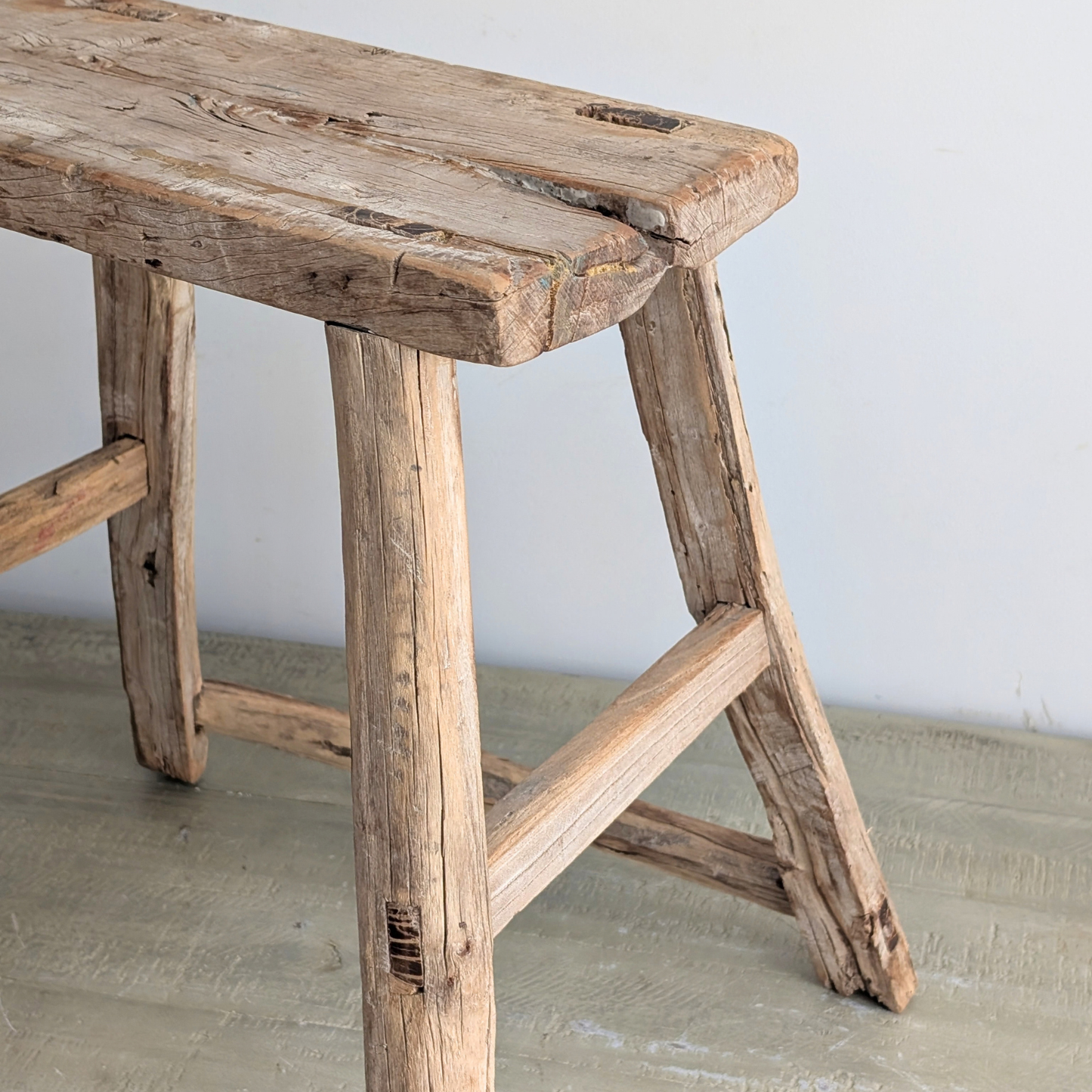 Large Reclaimed Milking Stool 1
