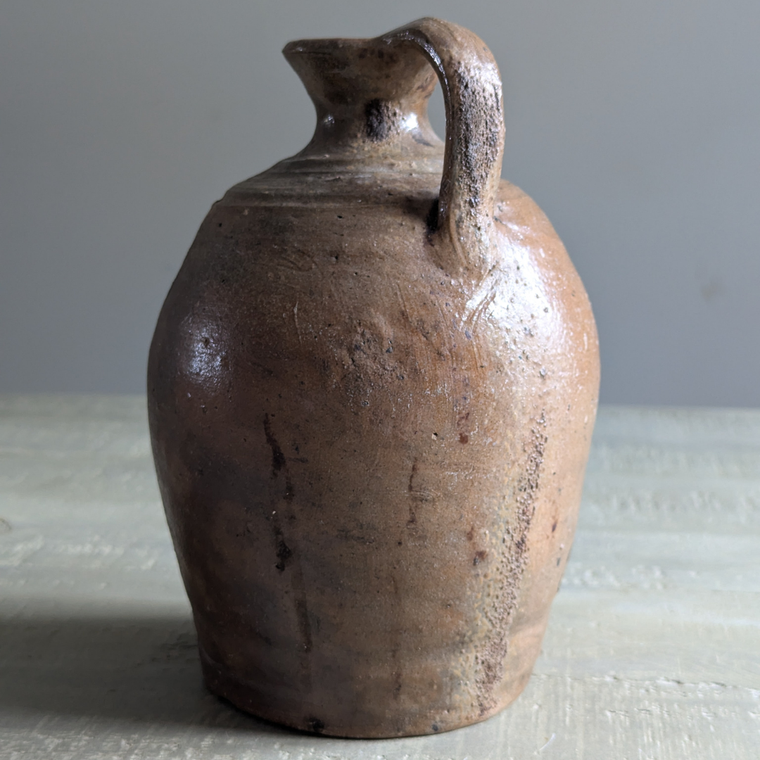 Small Dark Brown Turkish Oil Jug