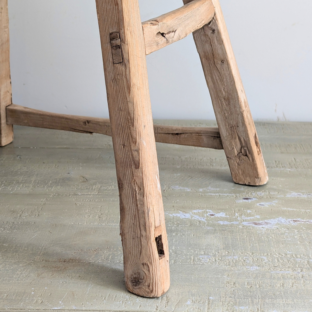 Large Reclaimed Milking Stool 2