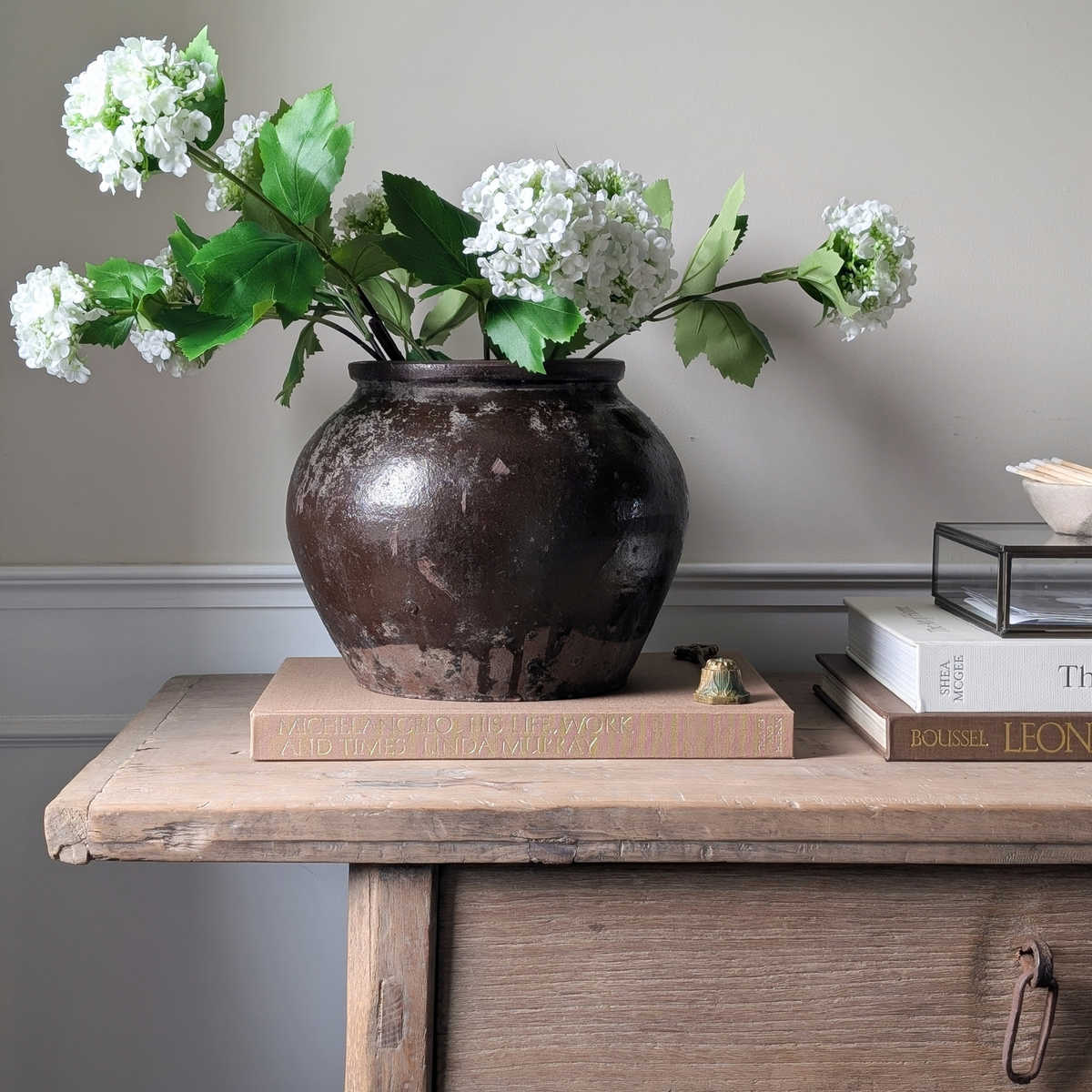 Chinese Brown Glazed Storage Jar