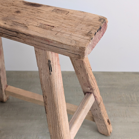 Large Reclaimed Milking Stool 1