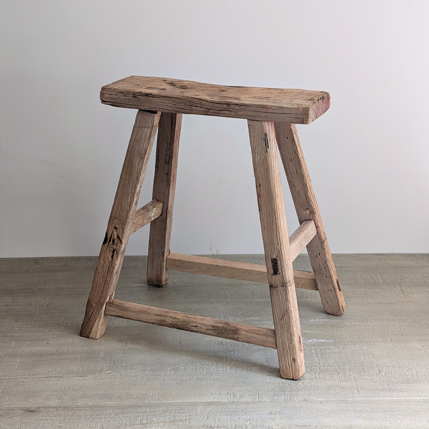 Large Reclaimed Milking Stool 1