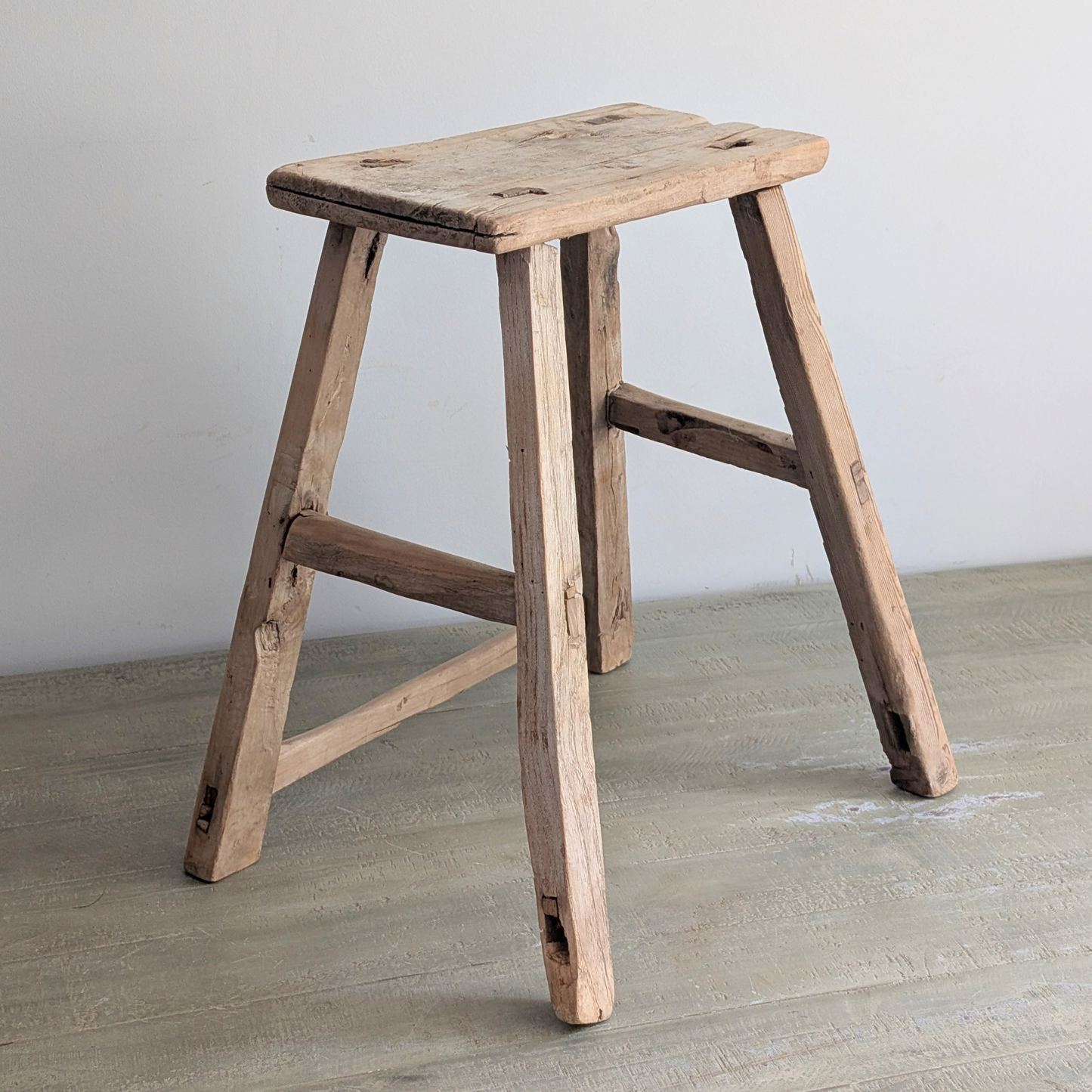 Large Reclaimed Milking Stool 2
