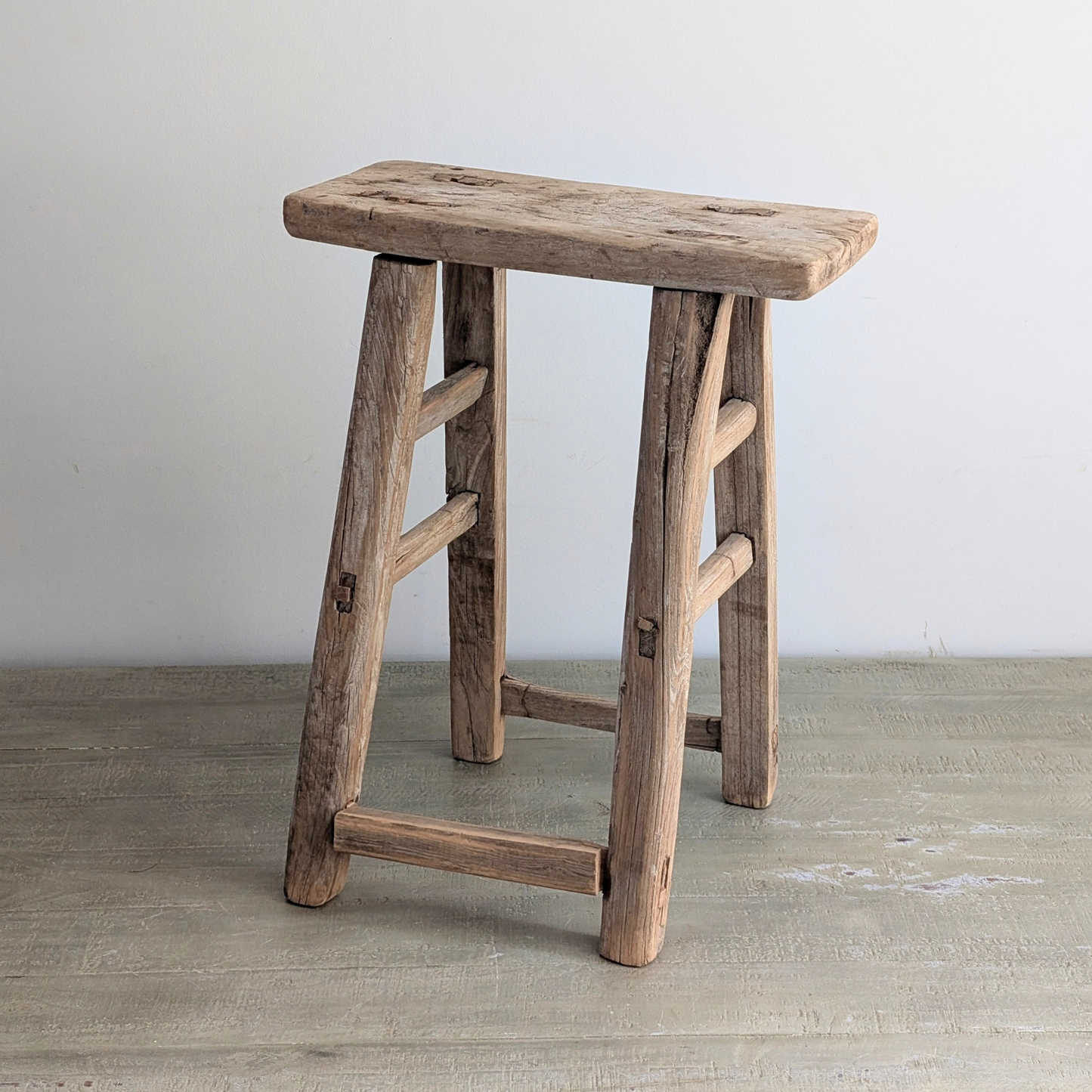 Large Reclaimed Milking Stool 3