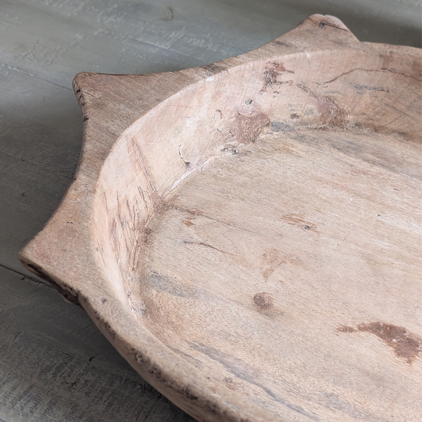 Pale Wooden Chapati Bowl