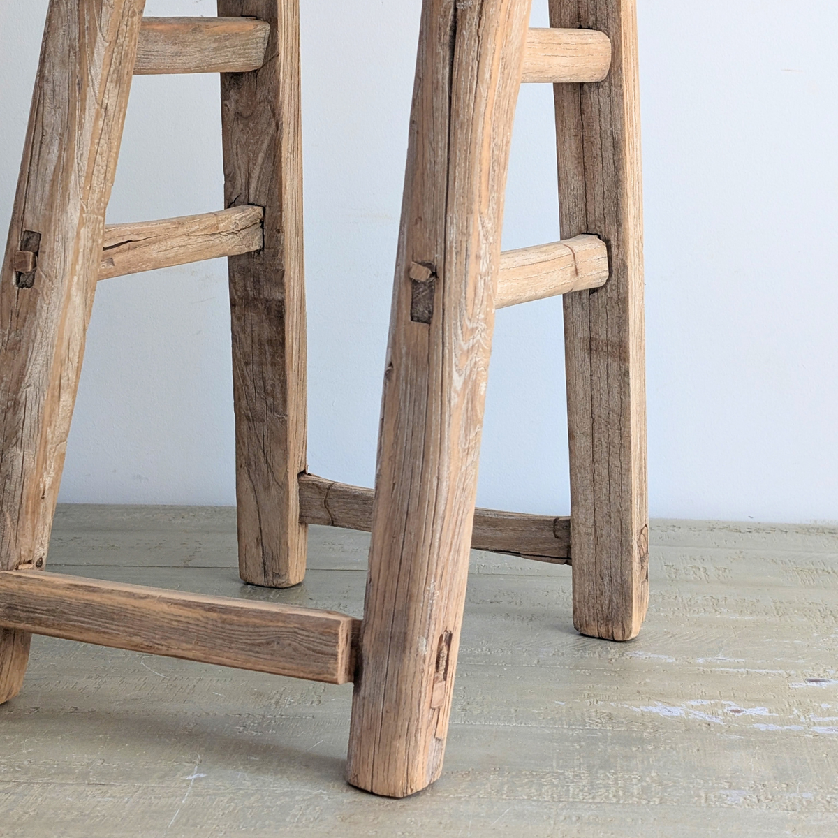 Large Reclaimed Milking Stool 3
