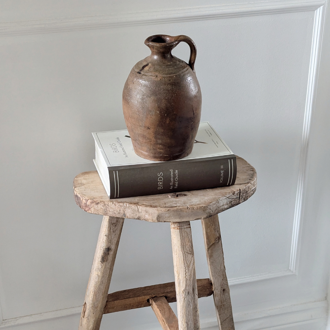 Small Dark Brown Turkish Oil Jug