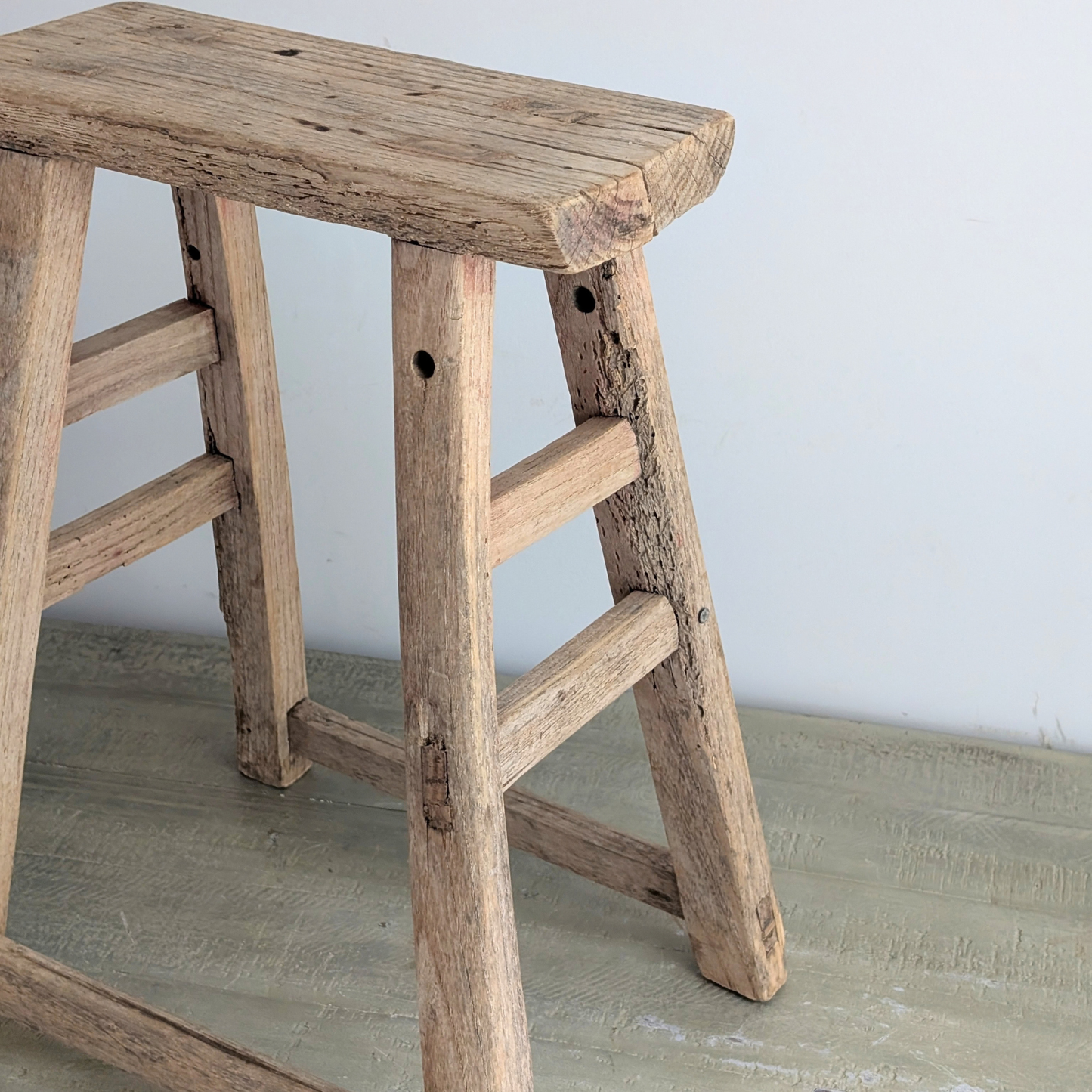 Large Reclaimed Milking Stool 4