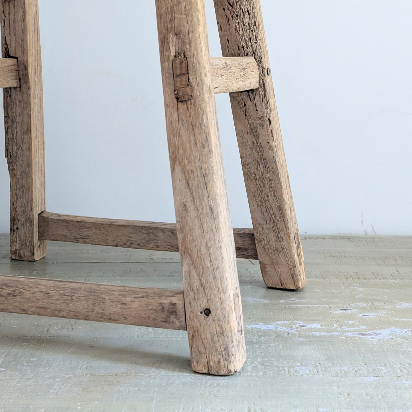 Large Reclaimed Milking Stool 4