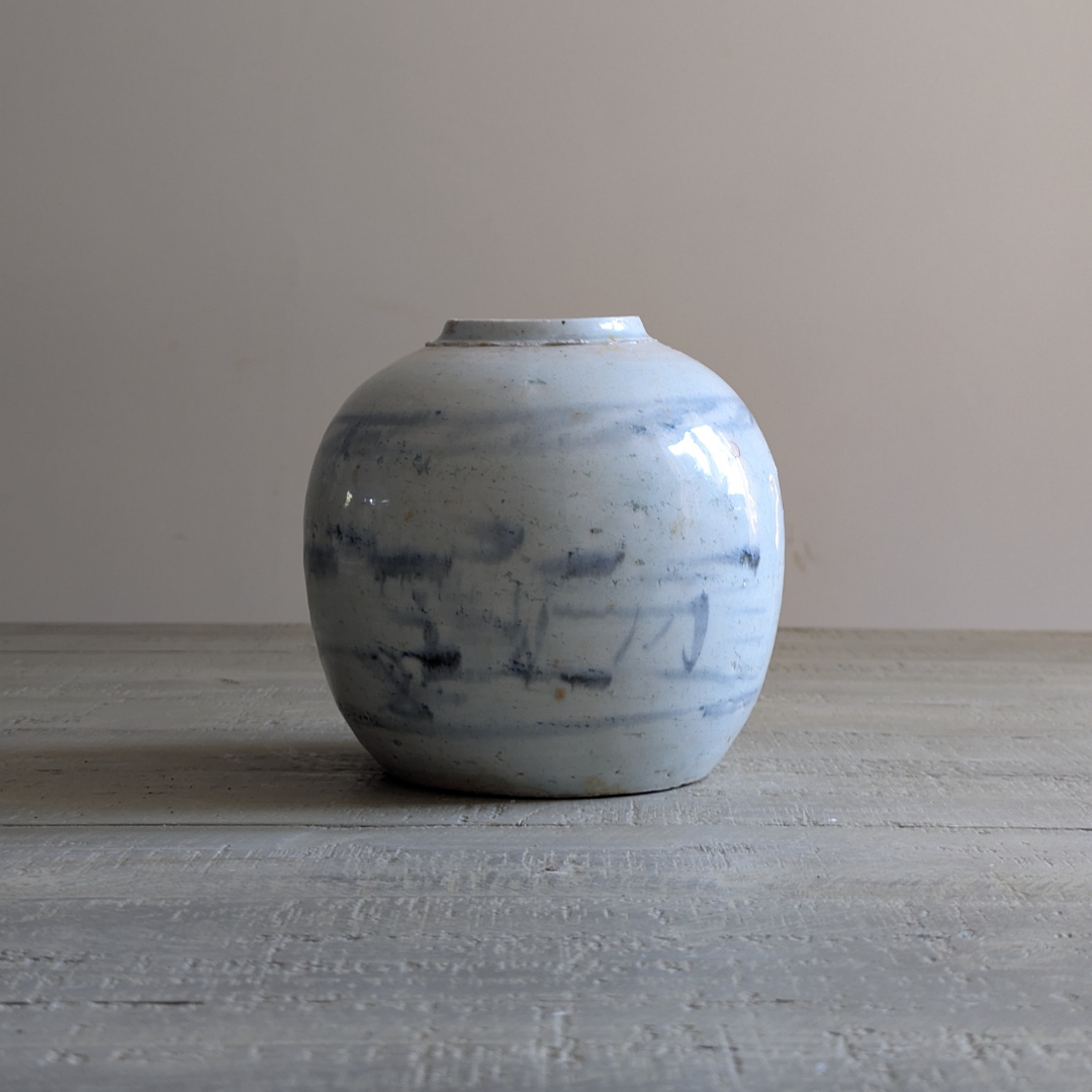 Large Blue & White Ginger Jar