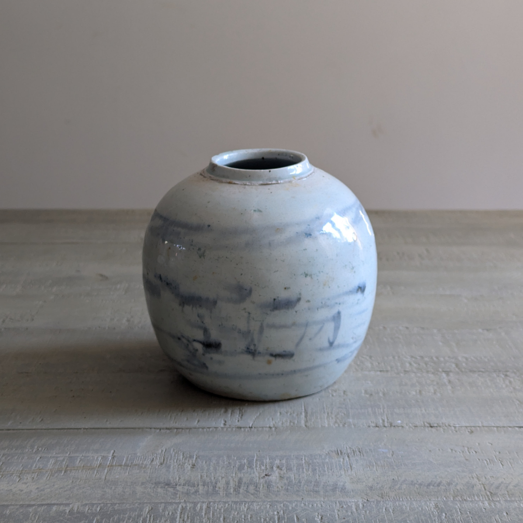 Large Blue & White Ginger Jar