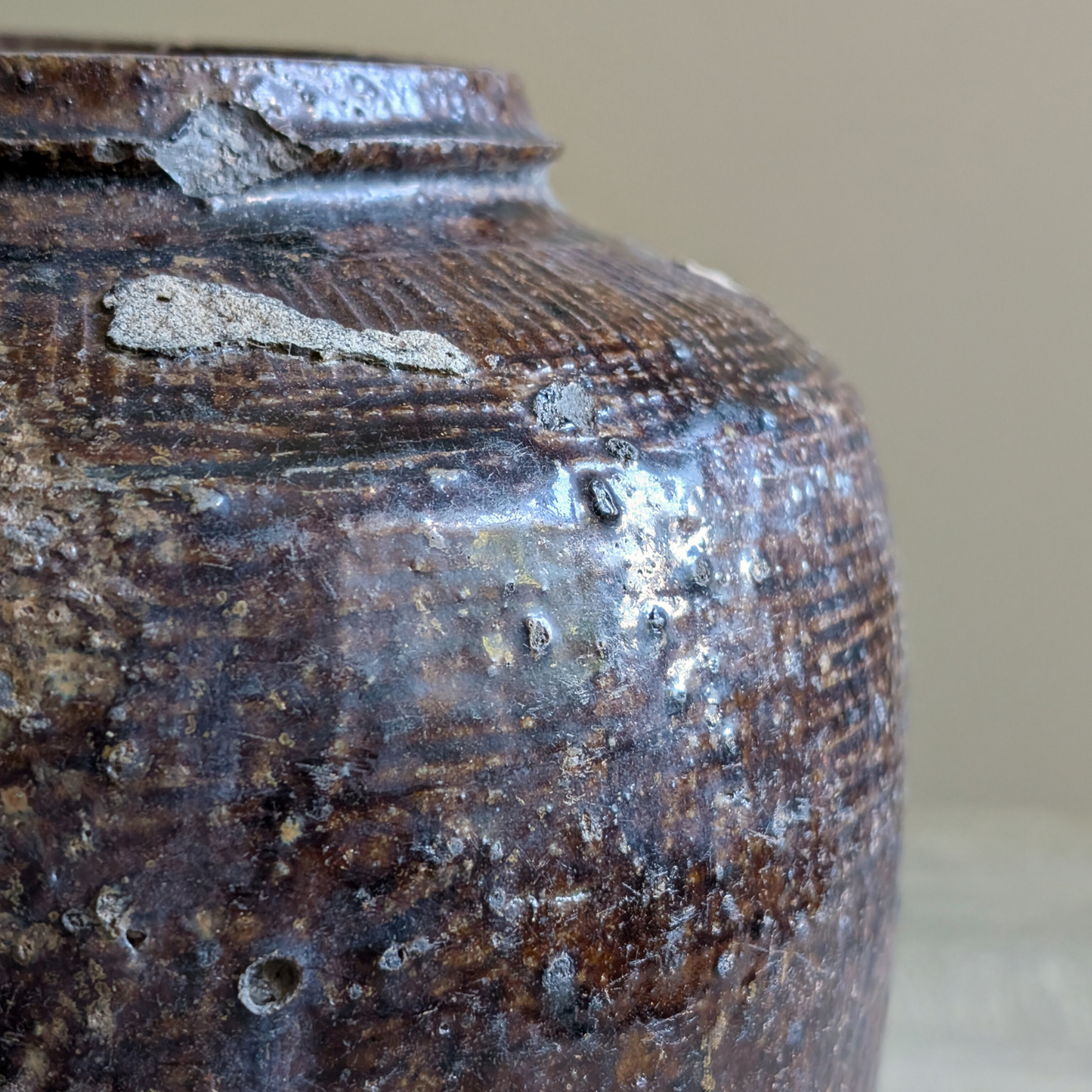 Dark Brown Chinese Rice Wine Pot
