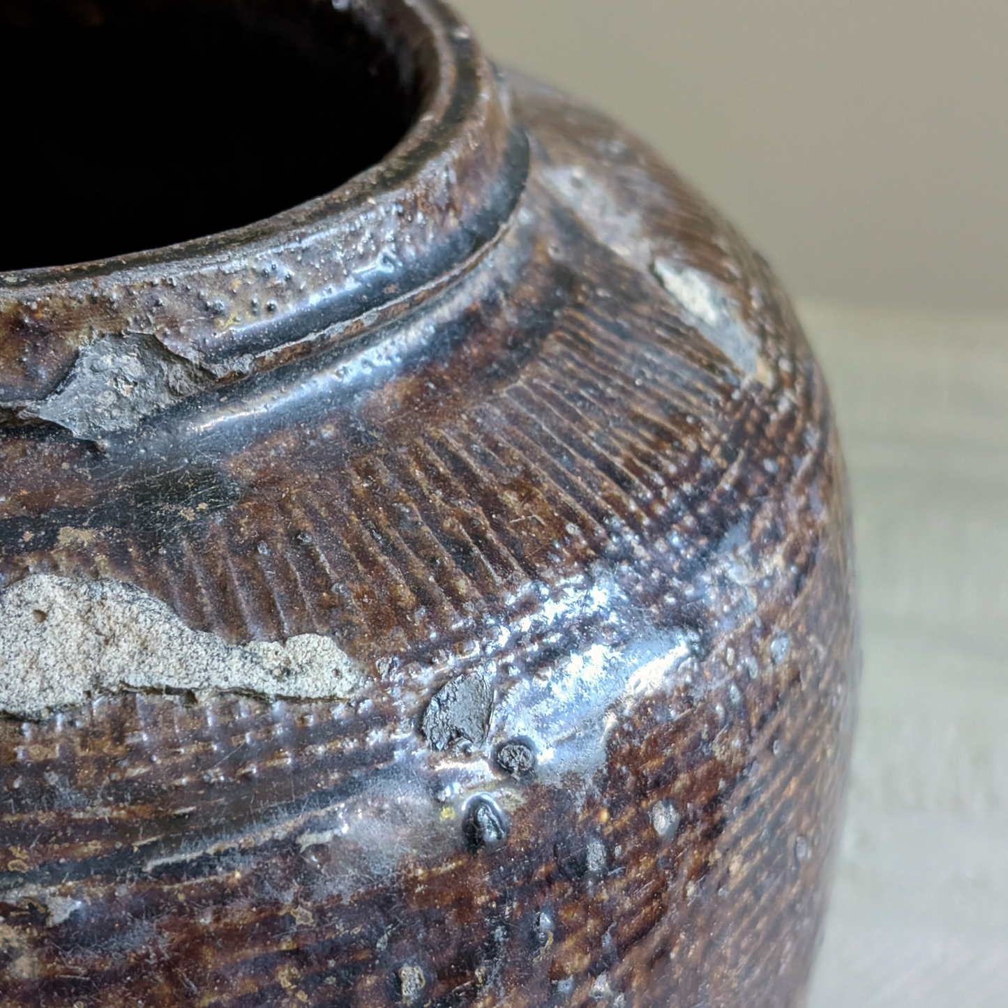 Dark Brown Chinese Rice Wine Pot