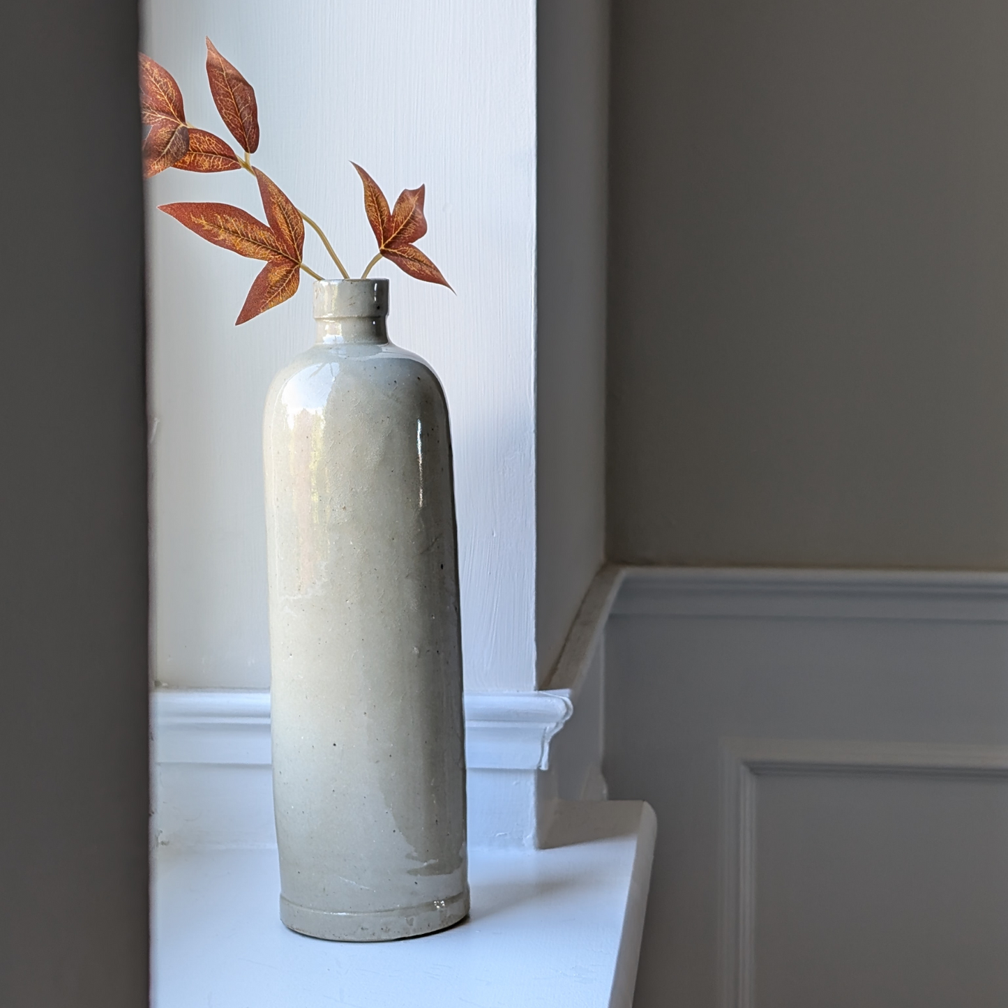 Vintage Cream Glazed Bottle