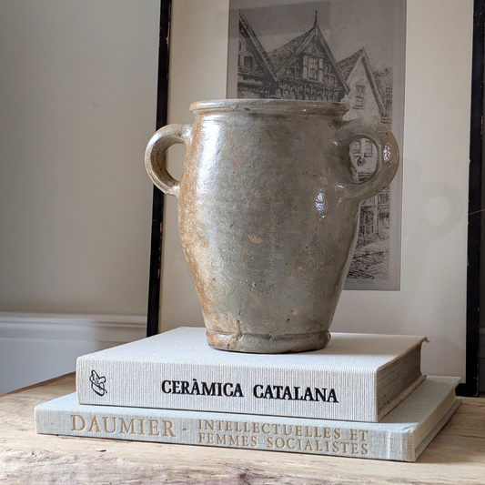Medium Grey Double Handled French Pot