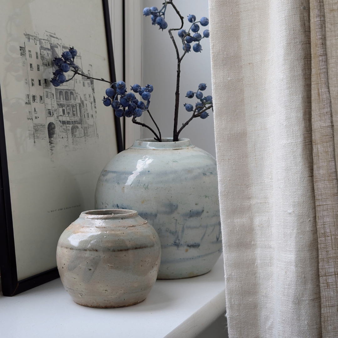 Large Blue & White Ginger Jar